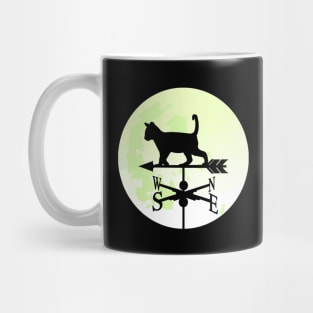 Cat Moon Weathervane Mug